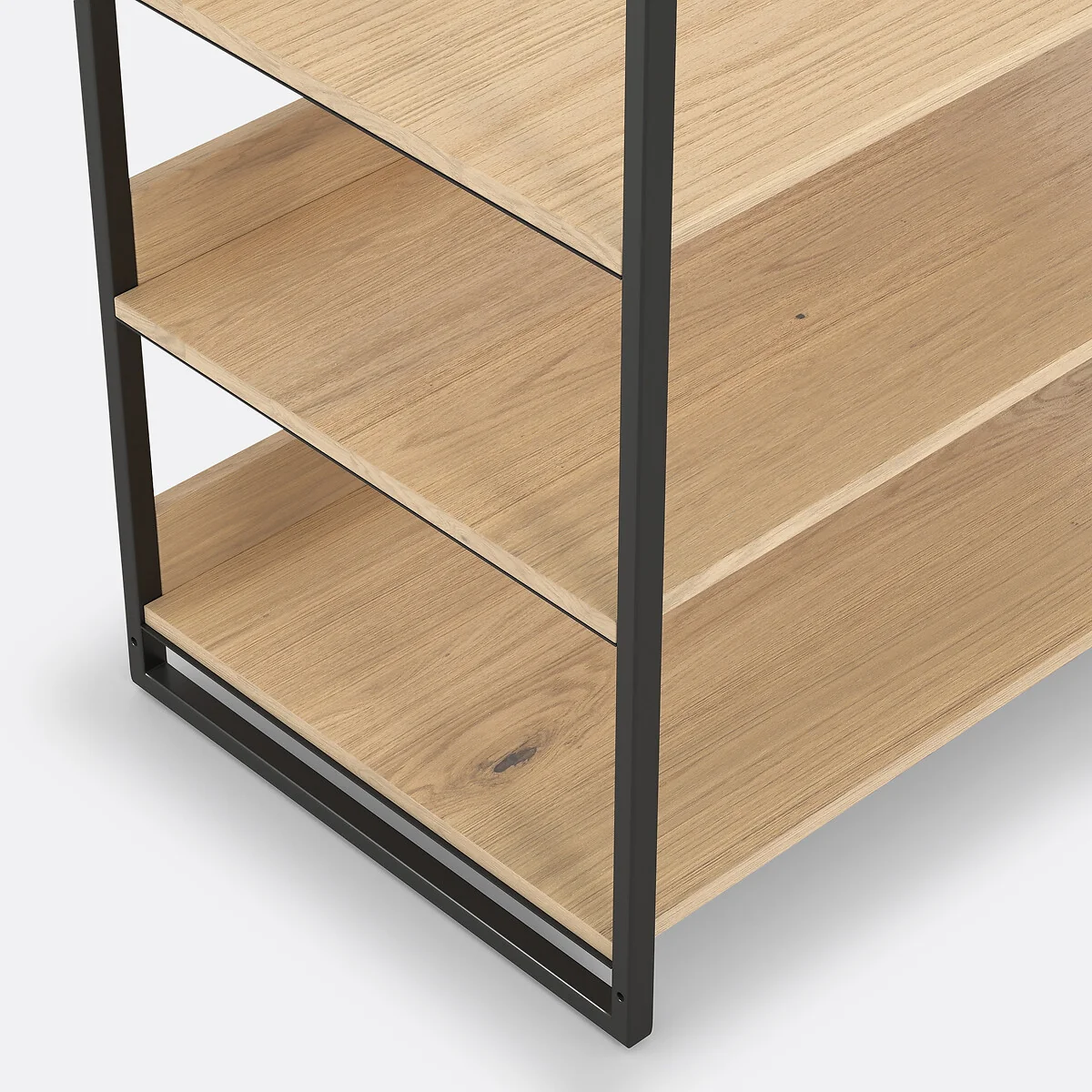 Hiba Wide Modular Wardrobe Unit with 3 Shelves & 1 Hanging Rail – image 4