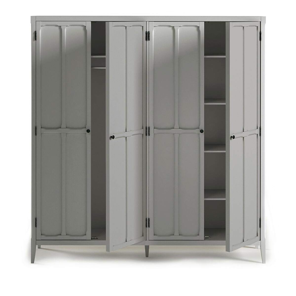 Eugenie Oak Veneer 4-Door Wardrobe – image 3