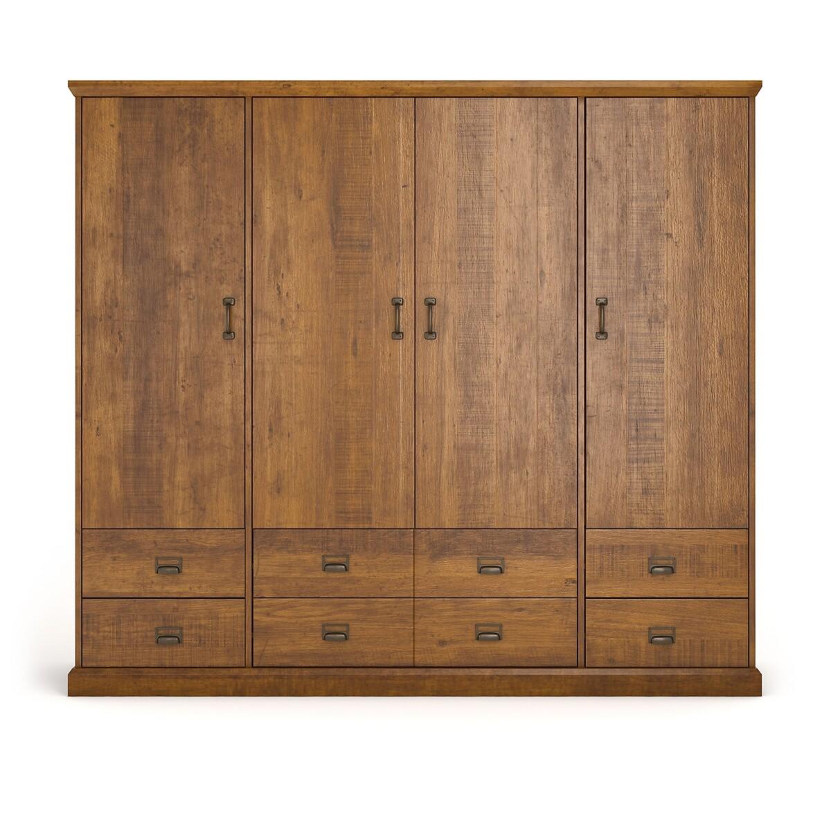 Lindley Solid Pine Quadruple Wardrobe – image 2