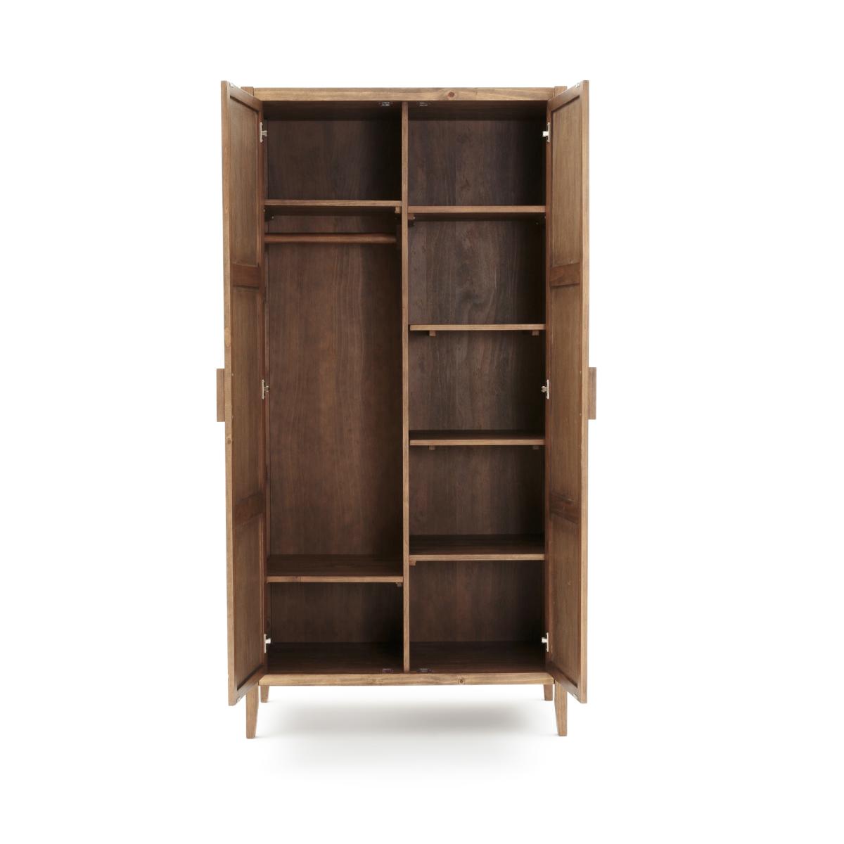 Nottingham Herringbone Parquet 2-Door Solid Pine Wardrobe – image 3