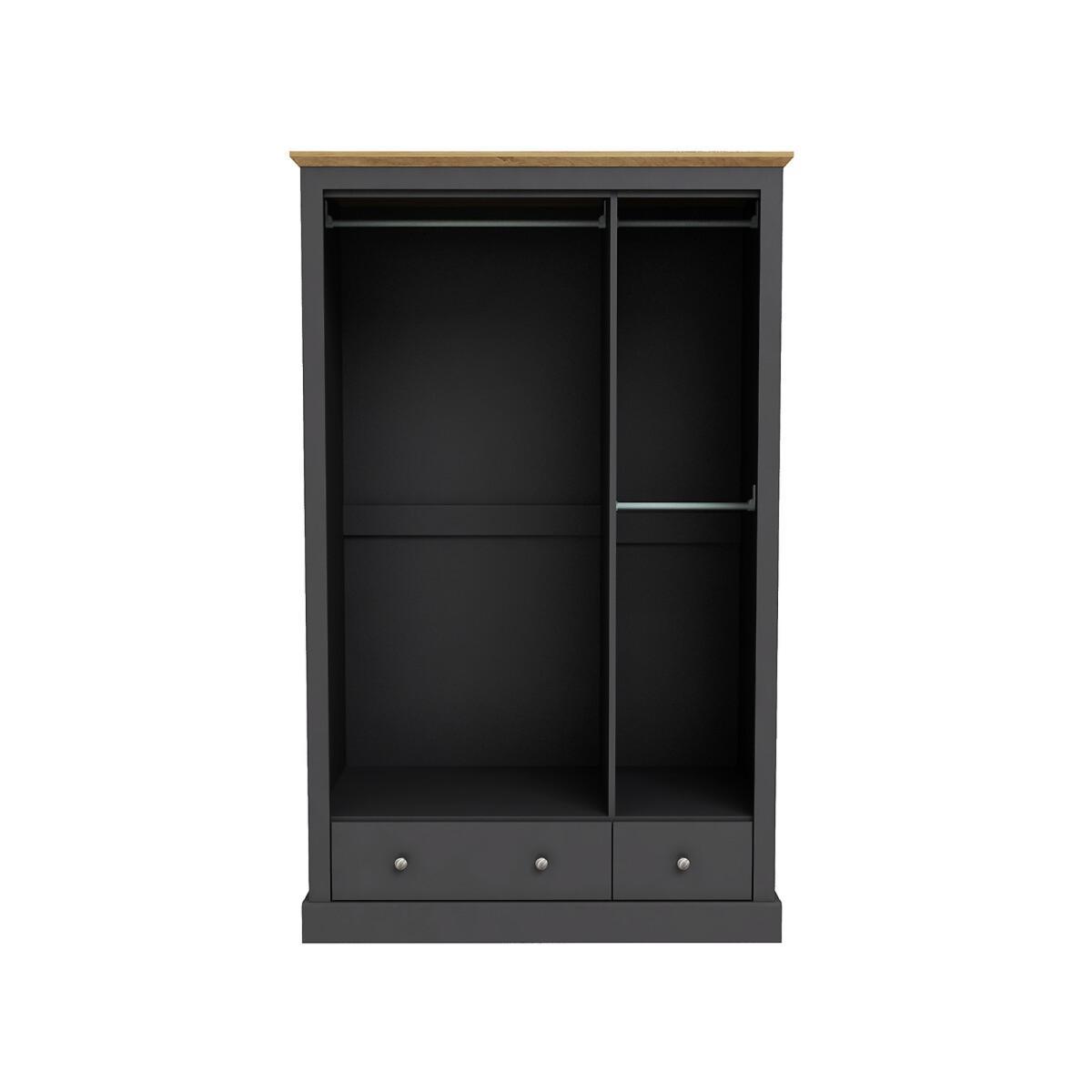 Wooden 3 Door Wardrobe with 2 Drawers – image 2