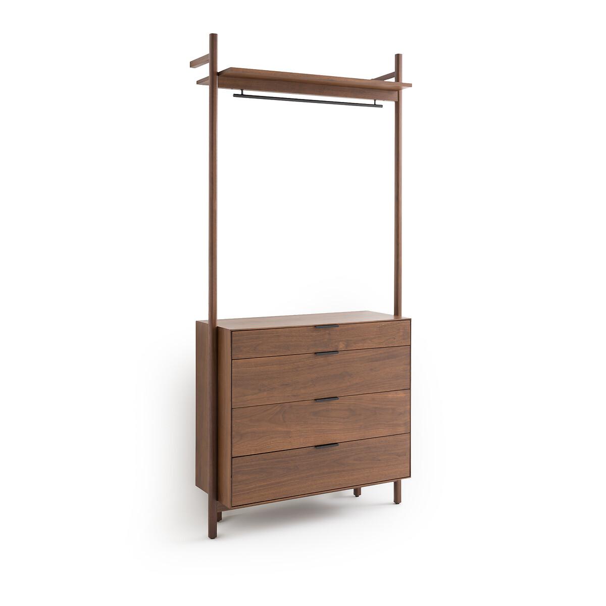 Rory Walnut Wardrobe Drawer Dressing Room Unit – image 2