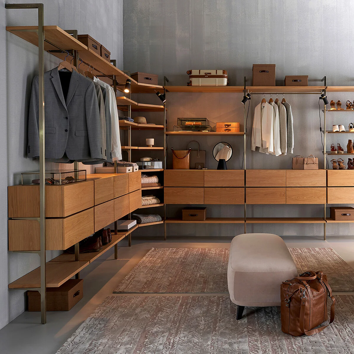 Johanez Oak Veneered Wardrobe Shelf L60 – image 2