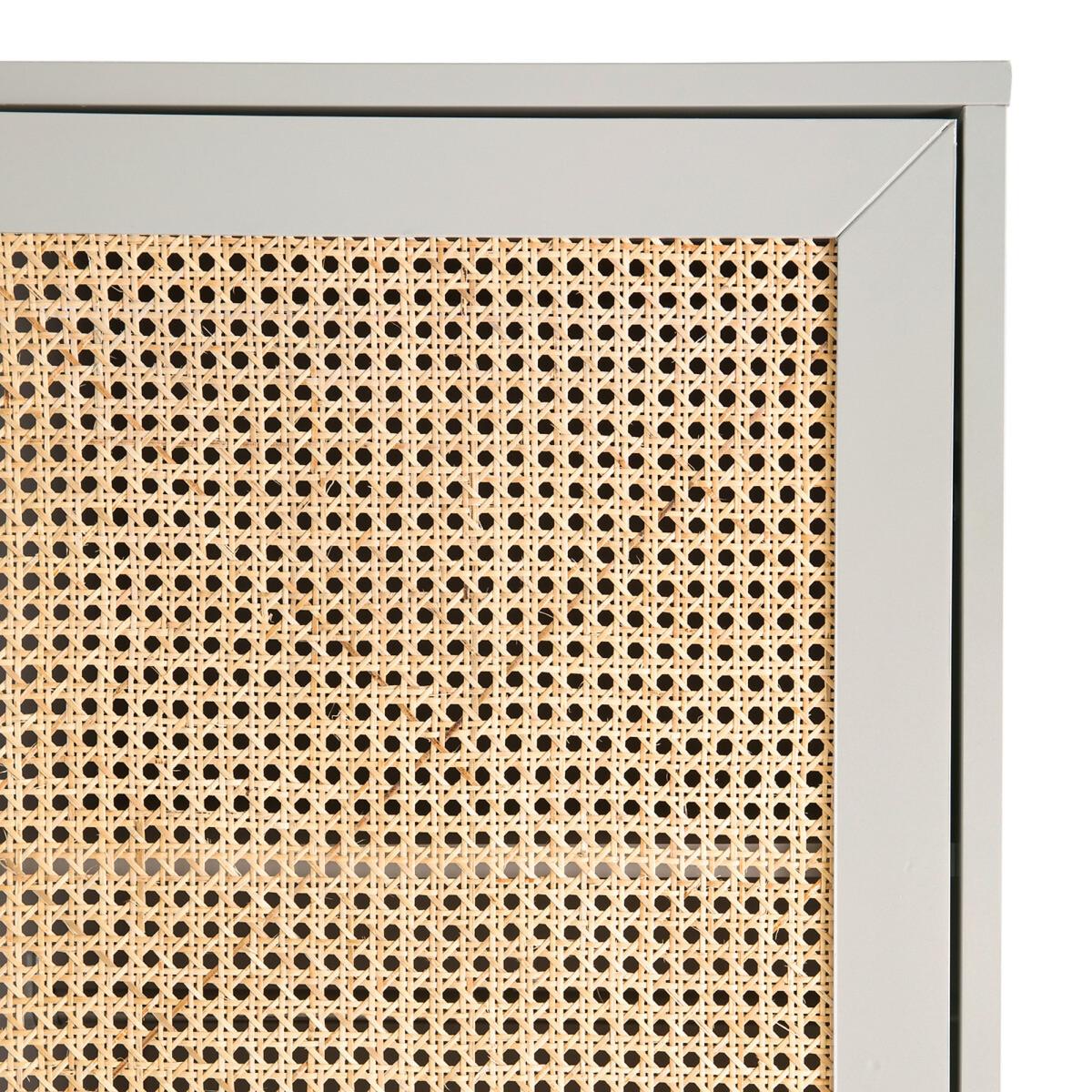 Paola Pine & Rattan Double Wardrobe – image 6