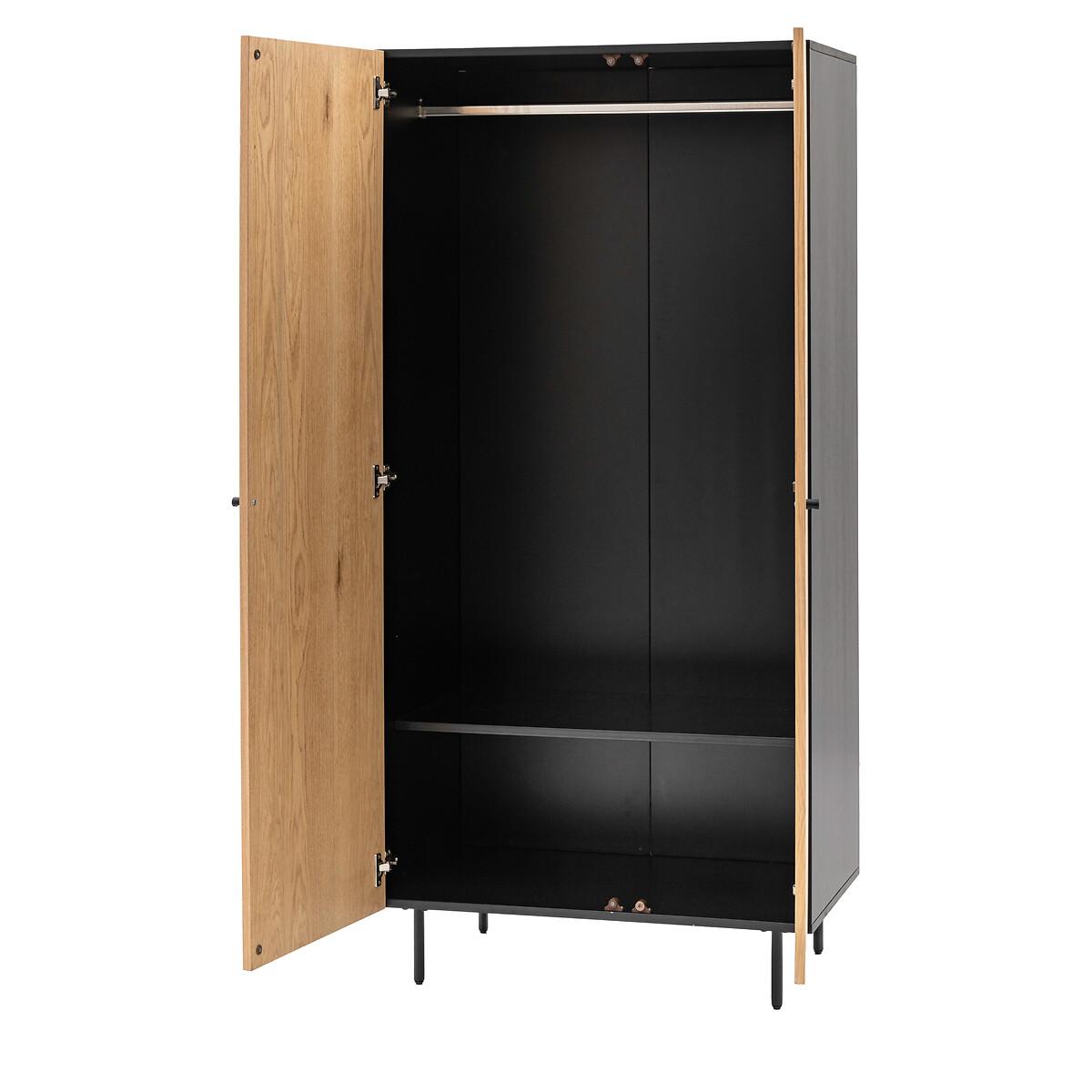Hopewell 2 Door Oak Slatted Wardrobe – image 5