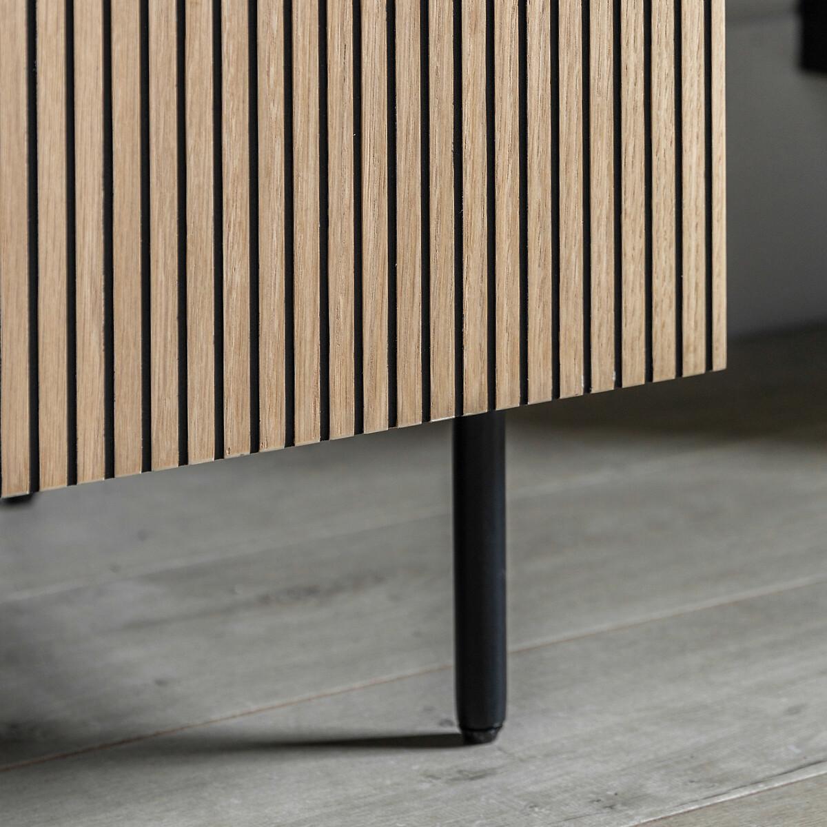 Hopewell 2 Door Oak Slatted Wardrobe – image 7