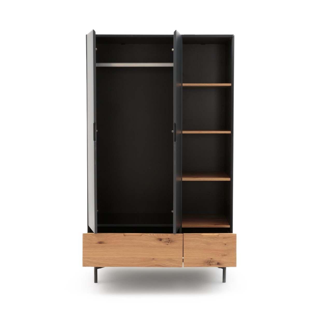 LORA Double Wardrobe with Shelves – image 3