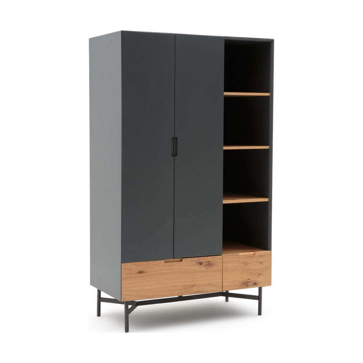 LORA Double Wardrobe with Shelves – image 2