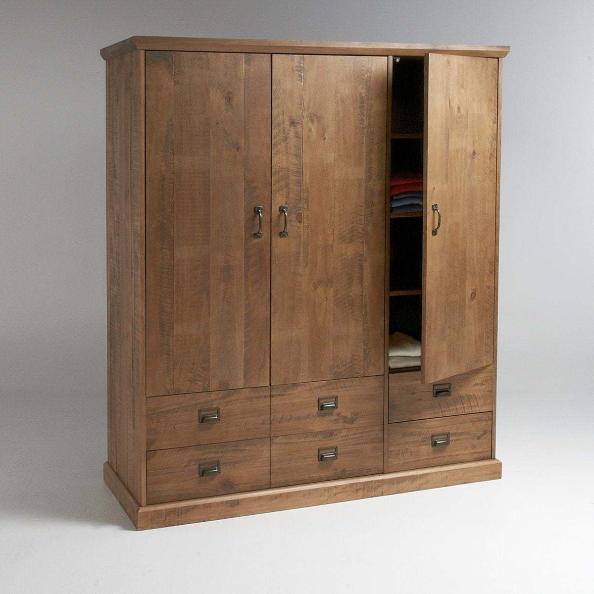Lindley 3-Door, 4-Drawer Wardrobe – image 2