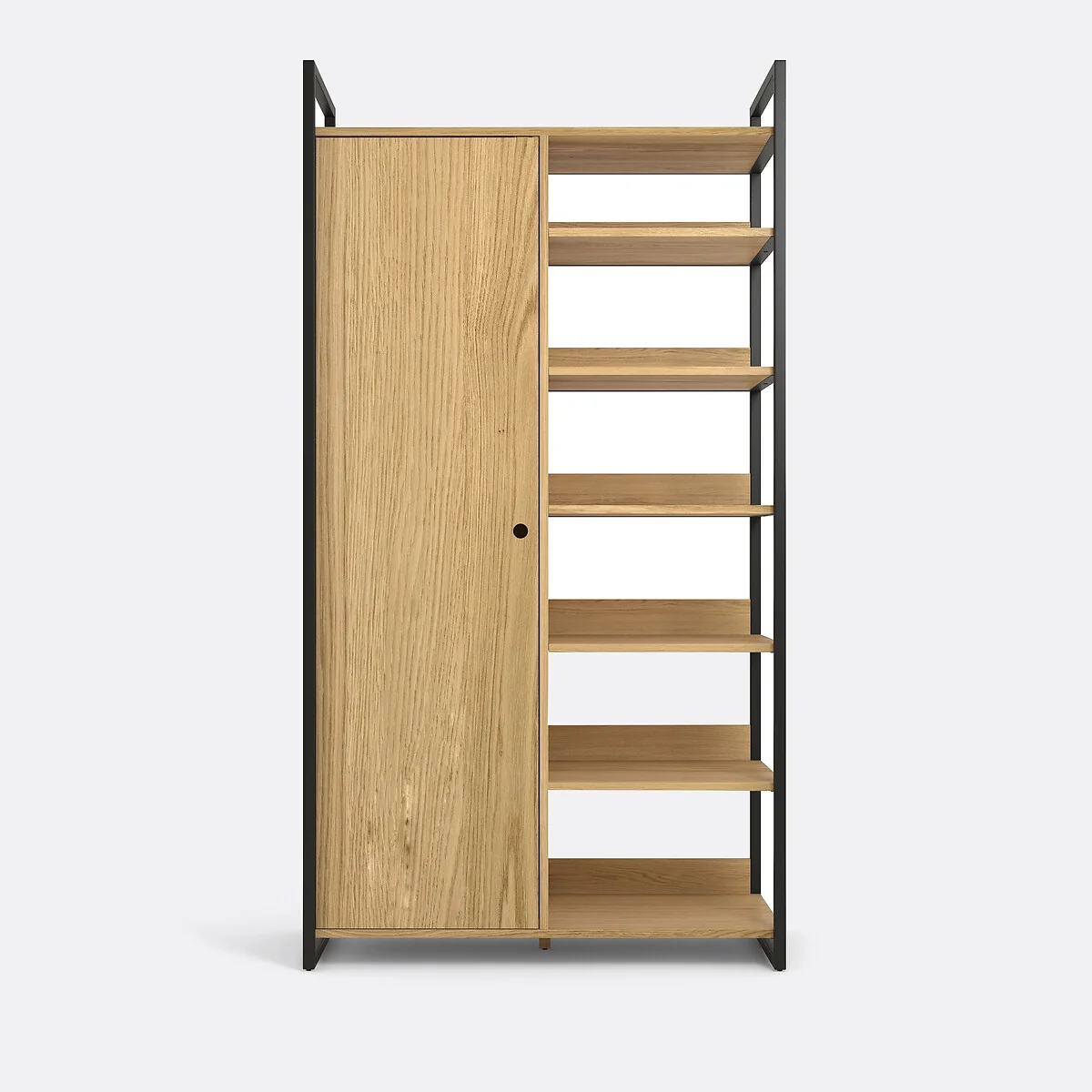 Hiba Modular Wardrobe with 1 Door & 6 Shelves – image 3