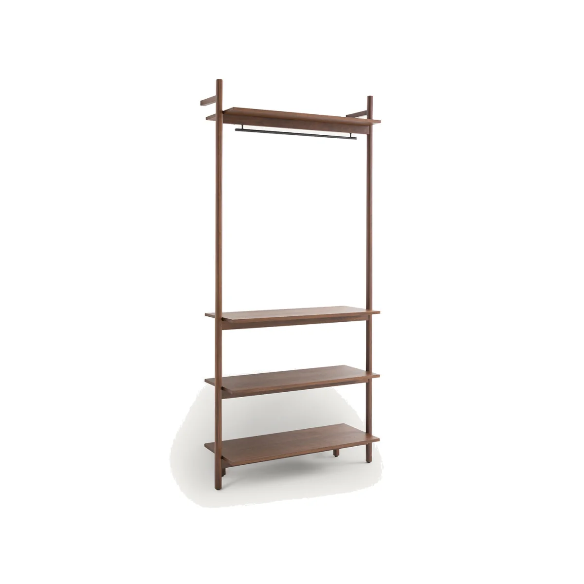 Rory Hanging Rail For Wardrobe in Walnut and Veneer – image 1