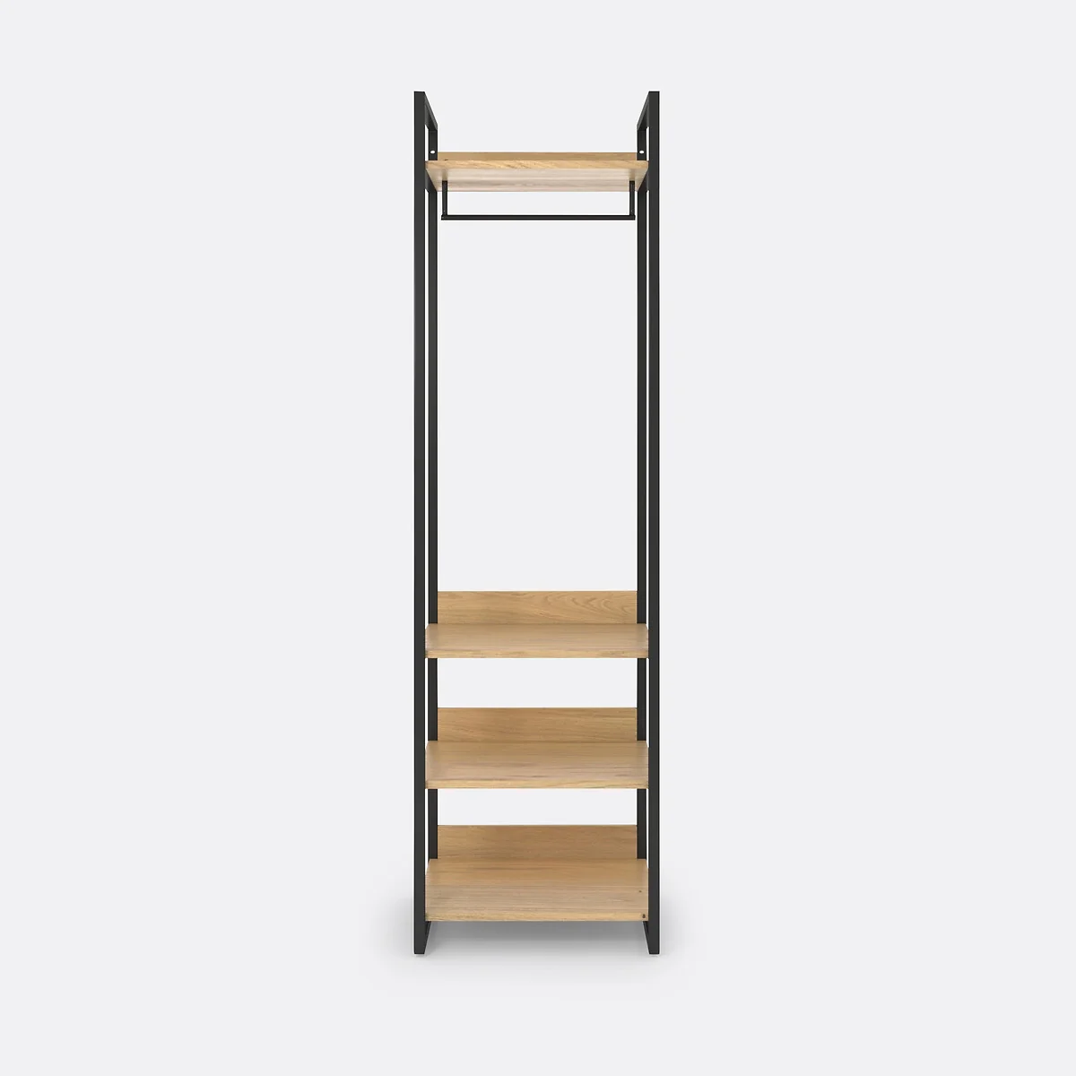 Hiba Modular Wardrobe Unit with 3 Shelves & Hanging Rail – image 3