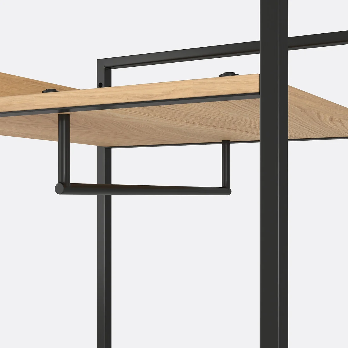 Hiba Modular Wardrobe Unit with 3 Shelves & Hanging Rail – image 4