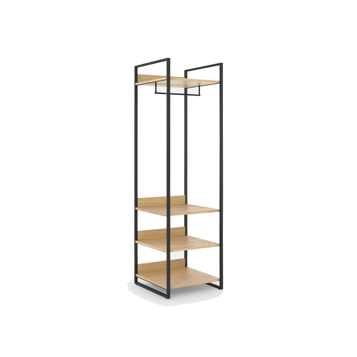 Hiba Modular Wardrobe Unit with 3 Shelves & Hanging Rail – image 1