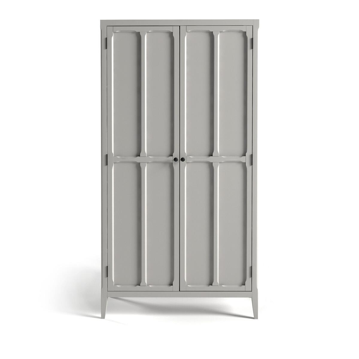Eugenie Oak Veneer Double Wardrobe with 4 Shelves – image 2