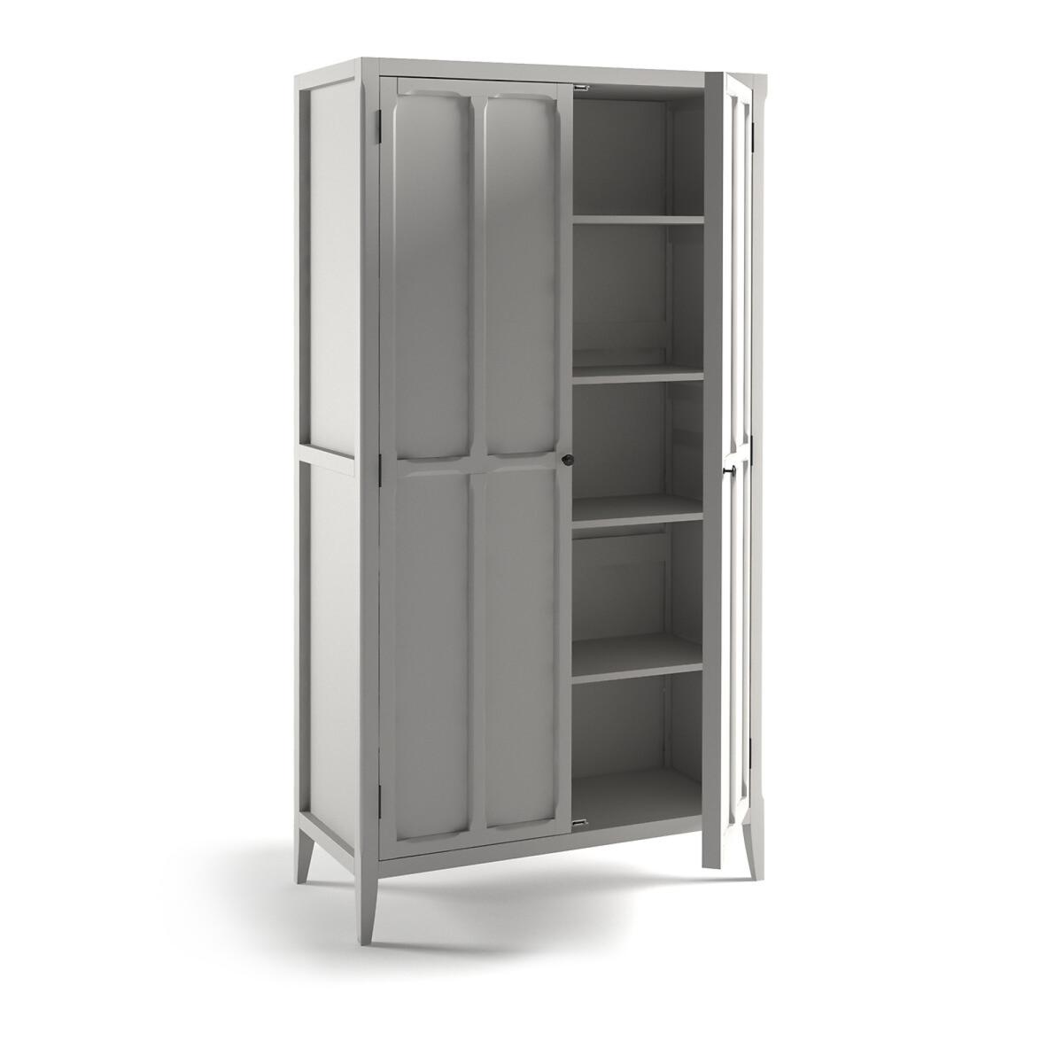 Eugenie Oak Veneer Double Wardrobe with 4 Shelves – image 3