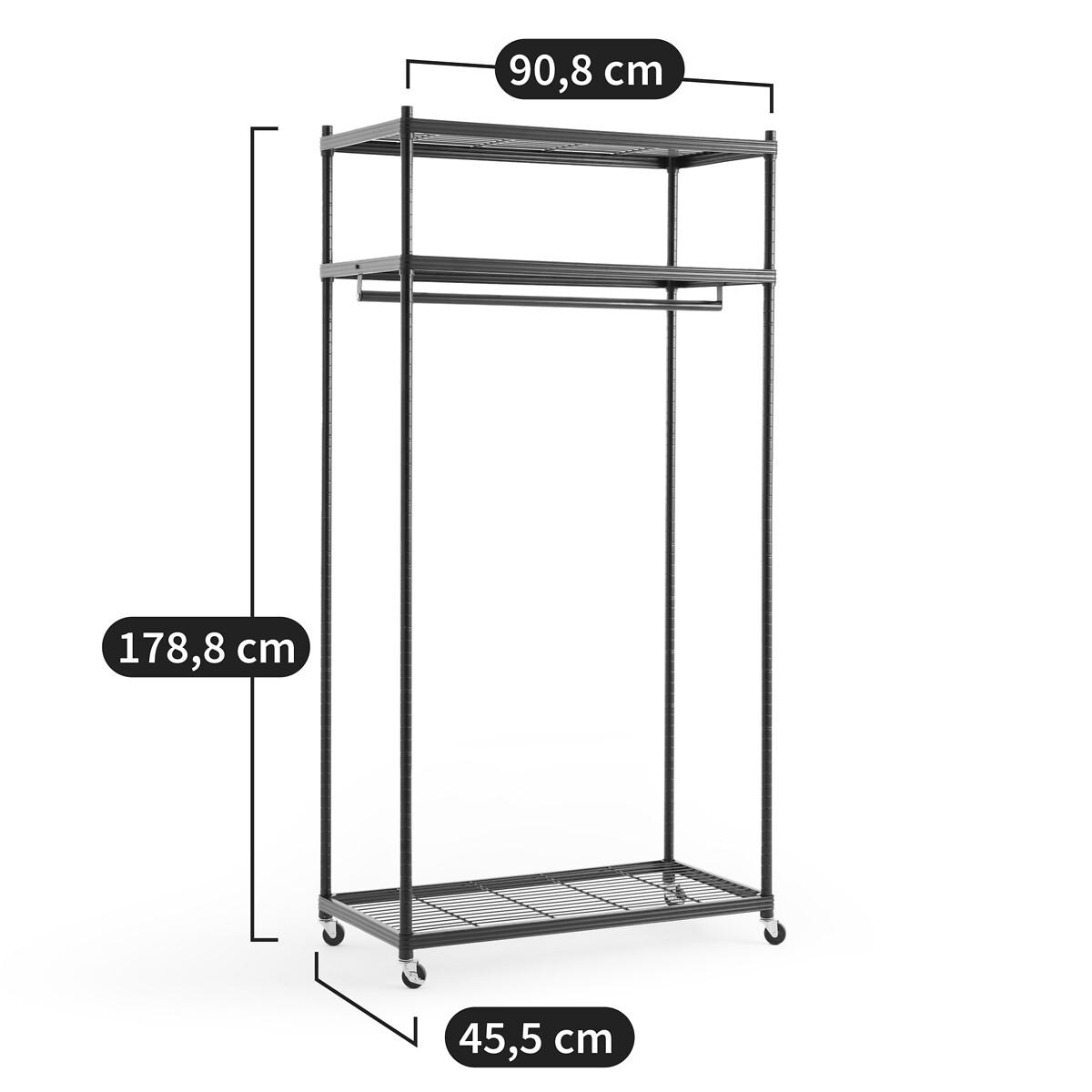 Fozzo Metal Portable Wardrobe Unit – image 7