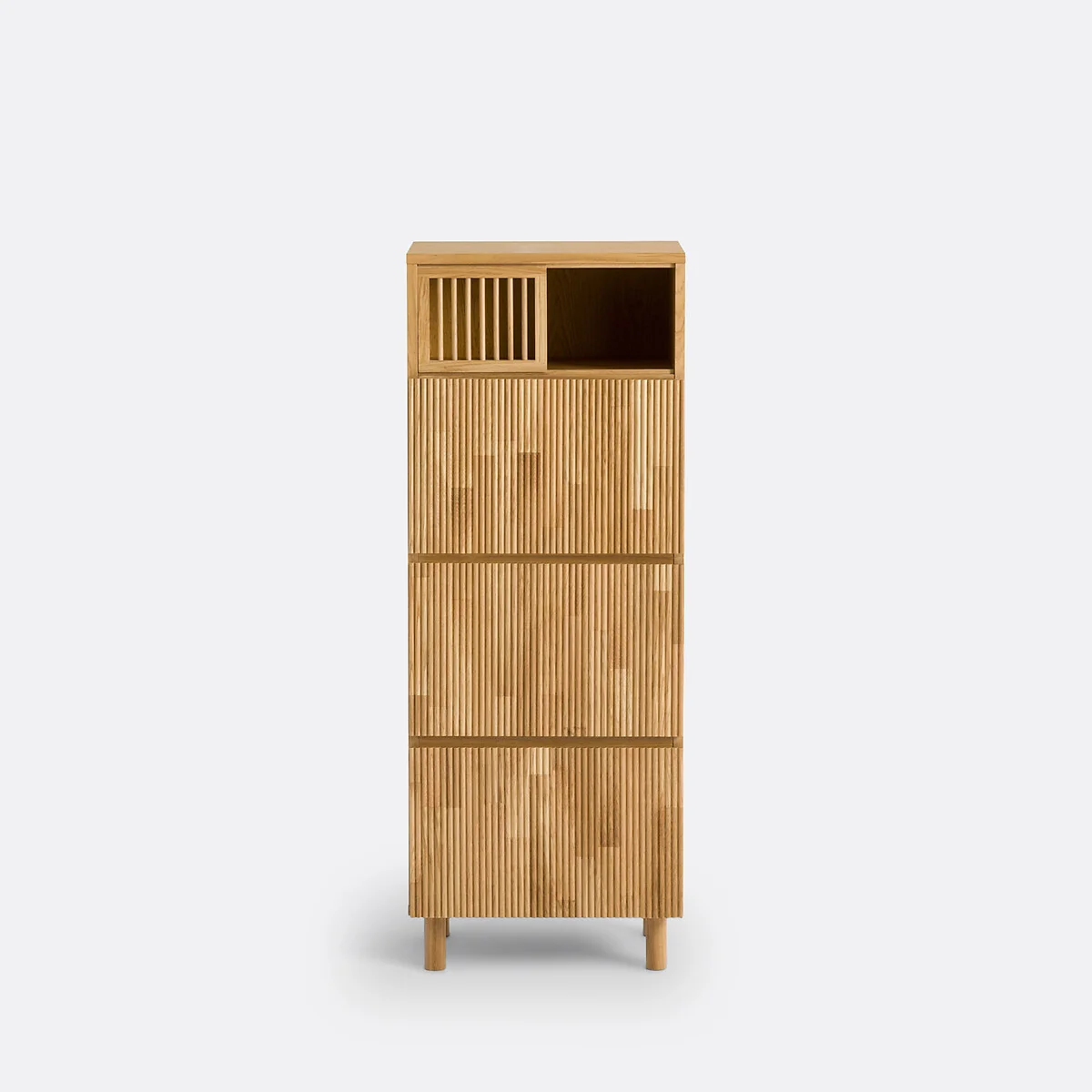 Bilbao Wardrobe in Oak and Veneer with 3 Doors – image 3