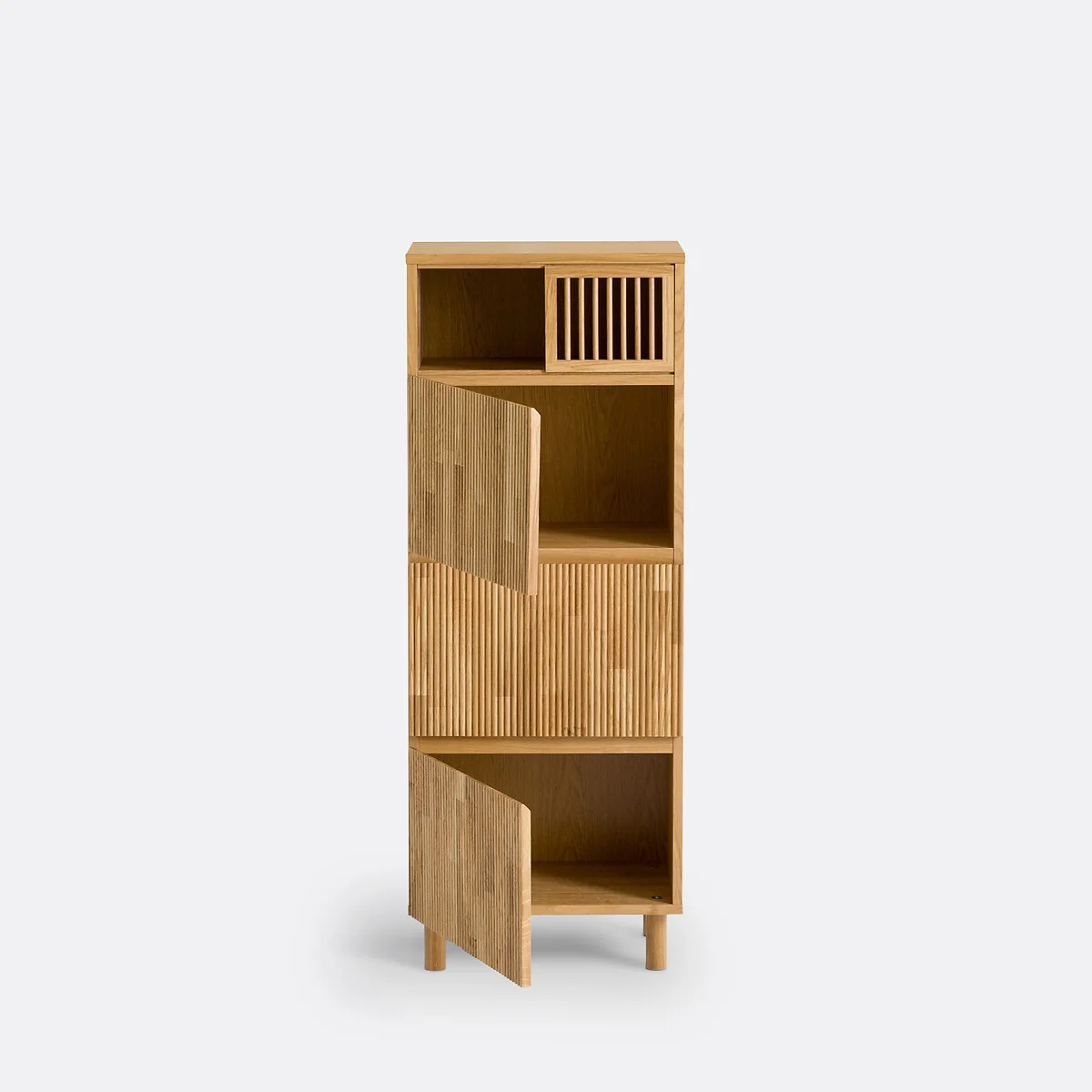 Bilbao Wardrobe in Oak and Veneer with 3 Doors – image 5