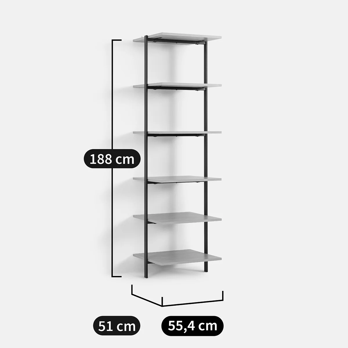 Talist 6-Shelf Wardrobe Module – image 9