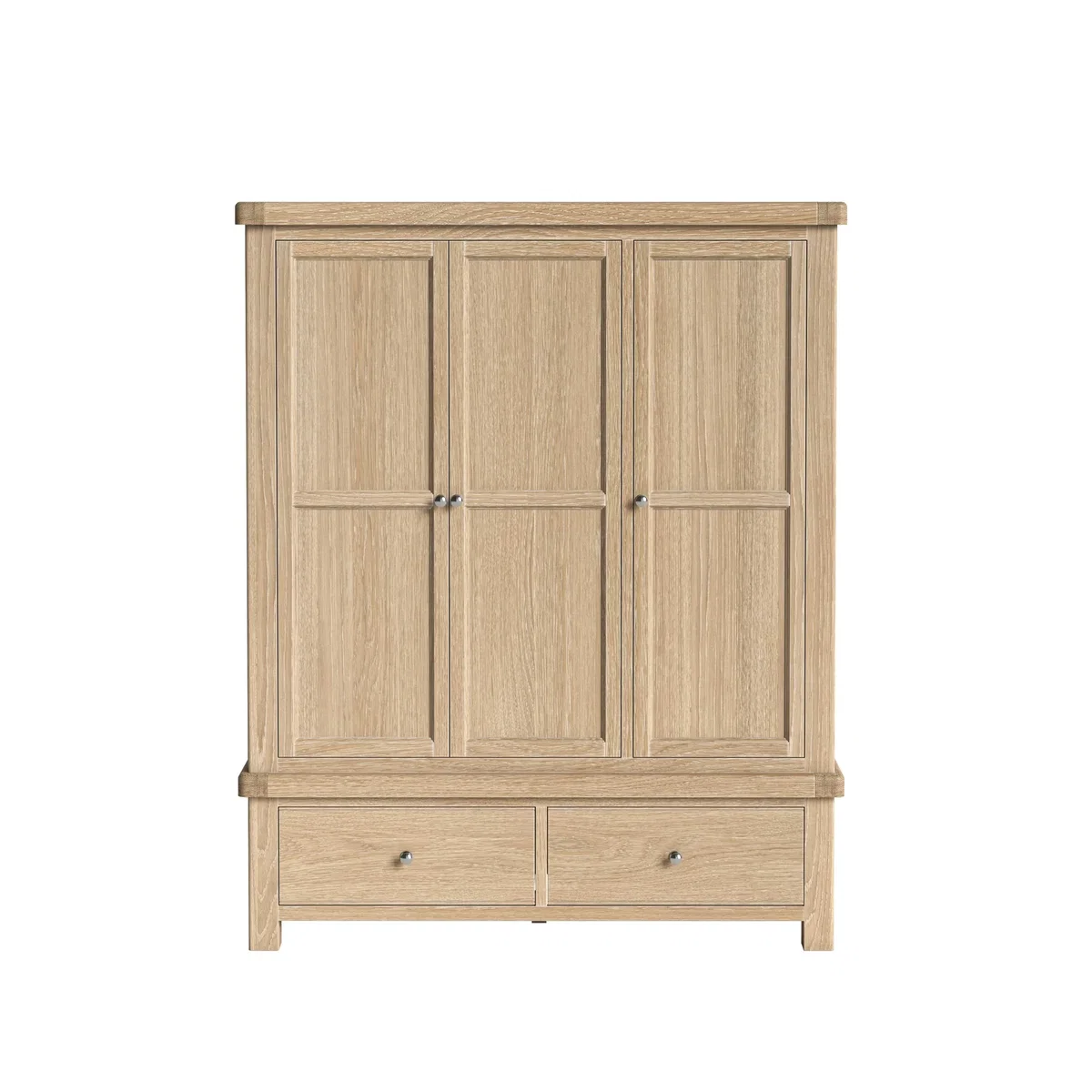 Corndell Normandy White Wash Triple Wardrobe Natural – image 2