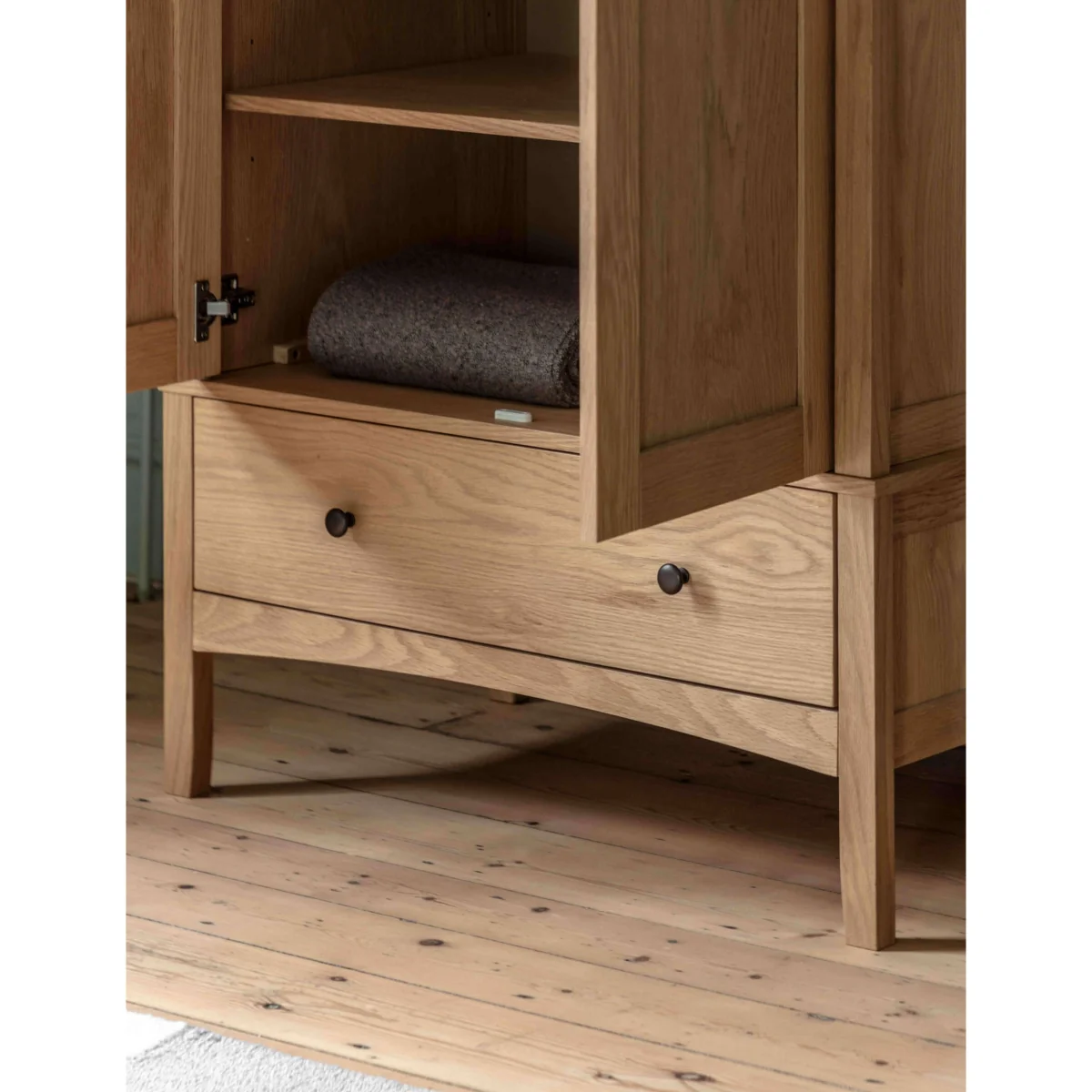 Gallery Direct Rye Double Wardrobe Natural – image 4