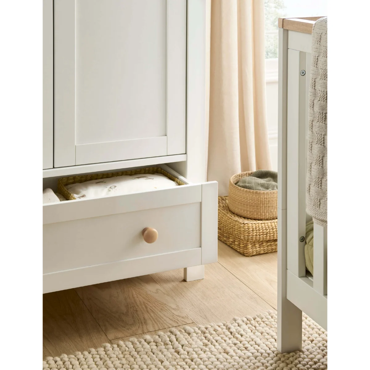 Mamas & Papas Wedmore Wardrobe - White Oak White Mix – image 3
