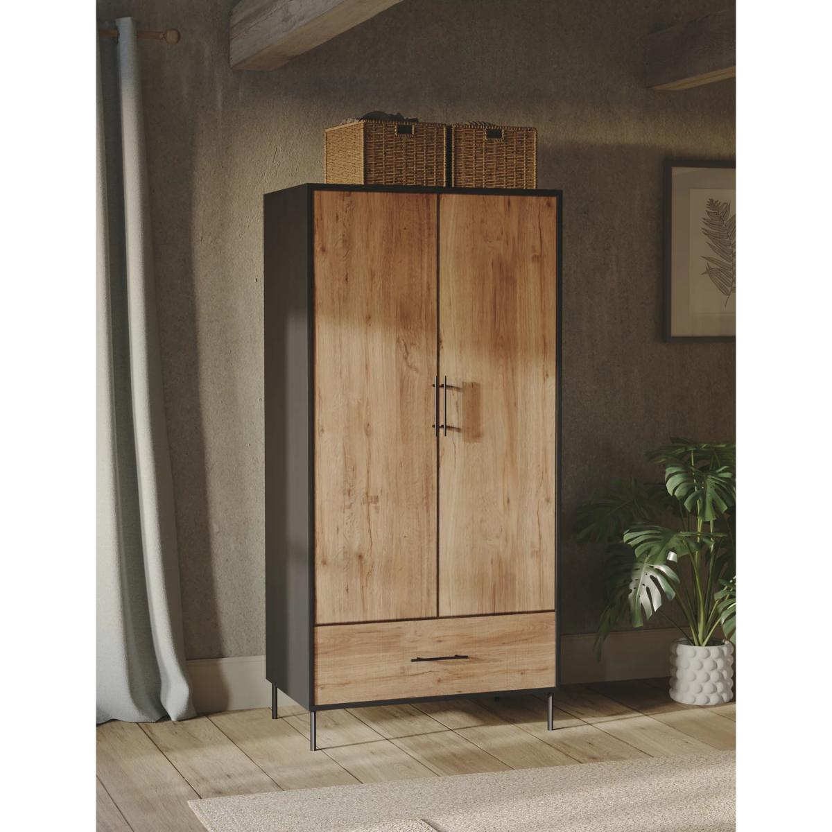 M&S Holt Double Wardrobe - Natural Mix, Natural Mix – image 3