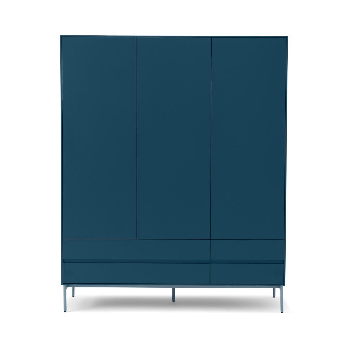 Donica Triple Wardrobe, Sapphire Blue – image 2