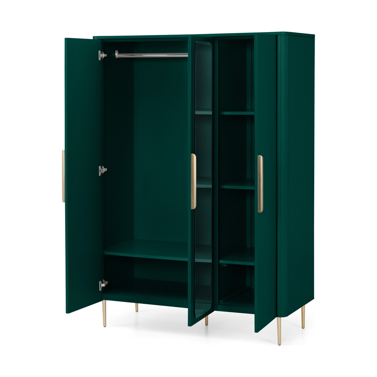 Ebro Triple Wardrobe, Peacock Green – image 2