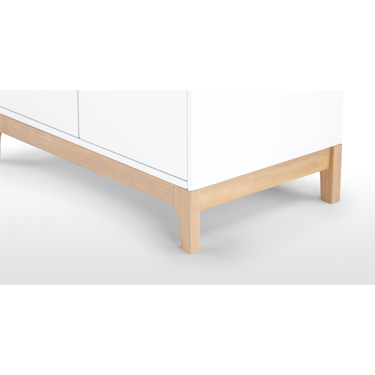 Linus Wardrobe, Pine and White – image 5
