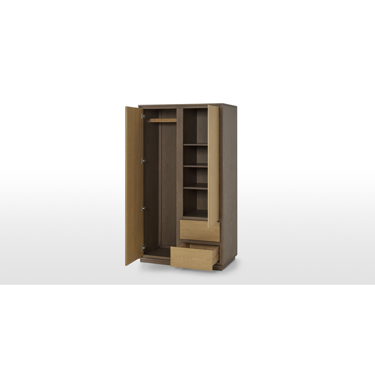 Arbery Double Wardrobe, Oak Veneer – image 5