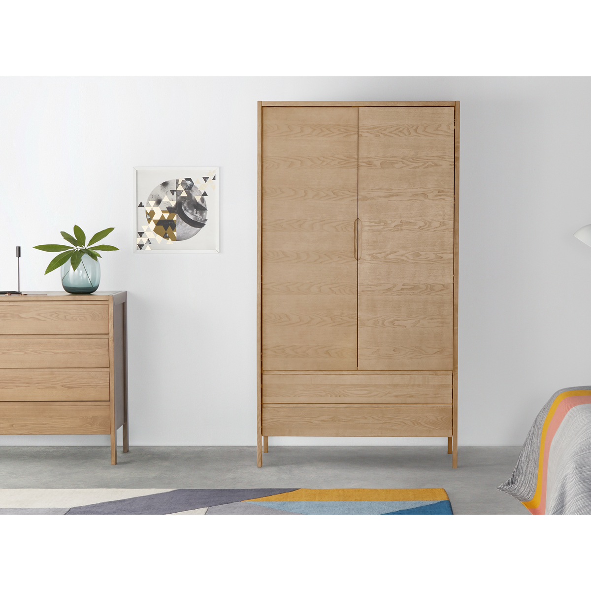 Ledger Wardrobe, Oak – image 3