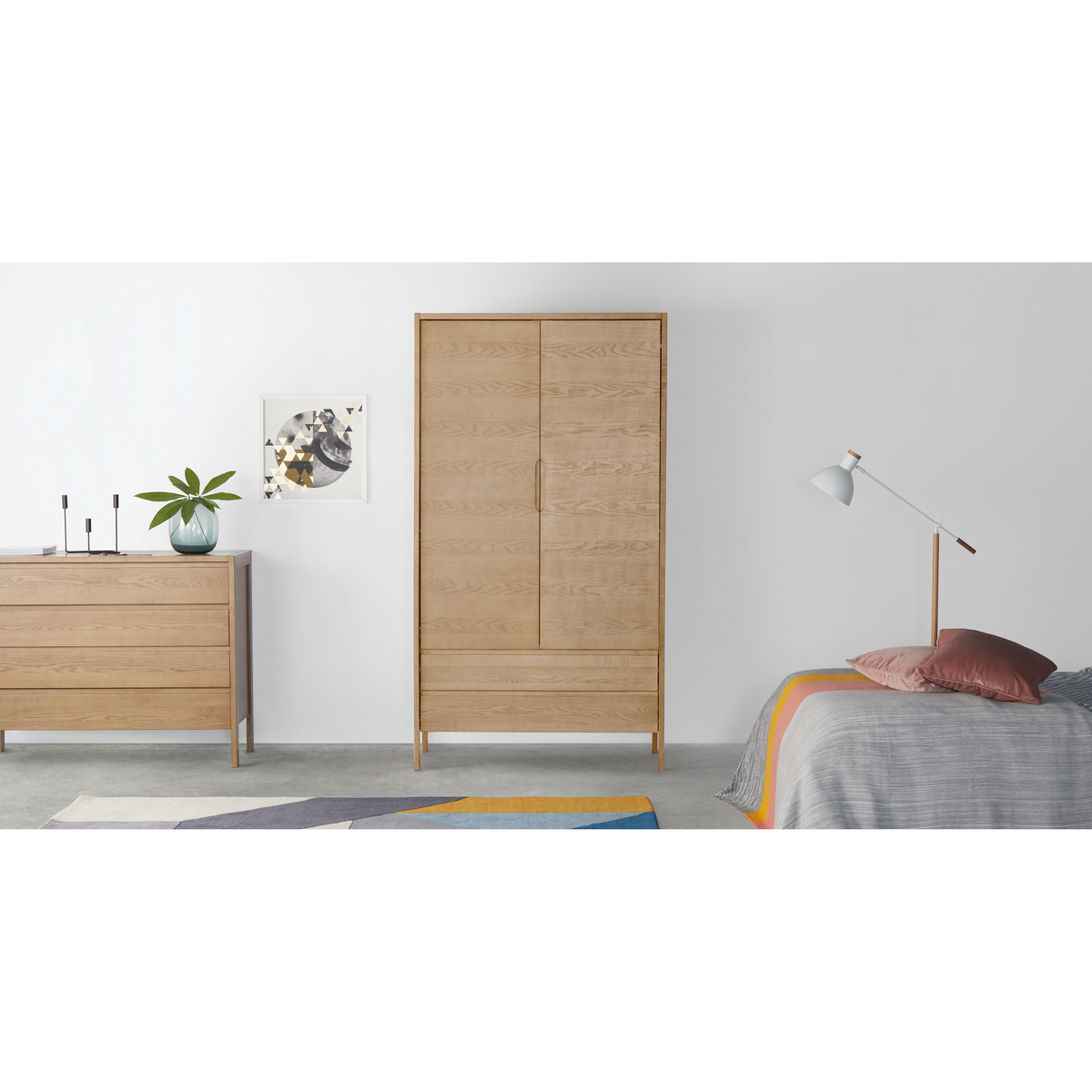 Ledger Wardrobe, Oak – image 4