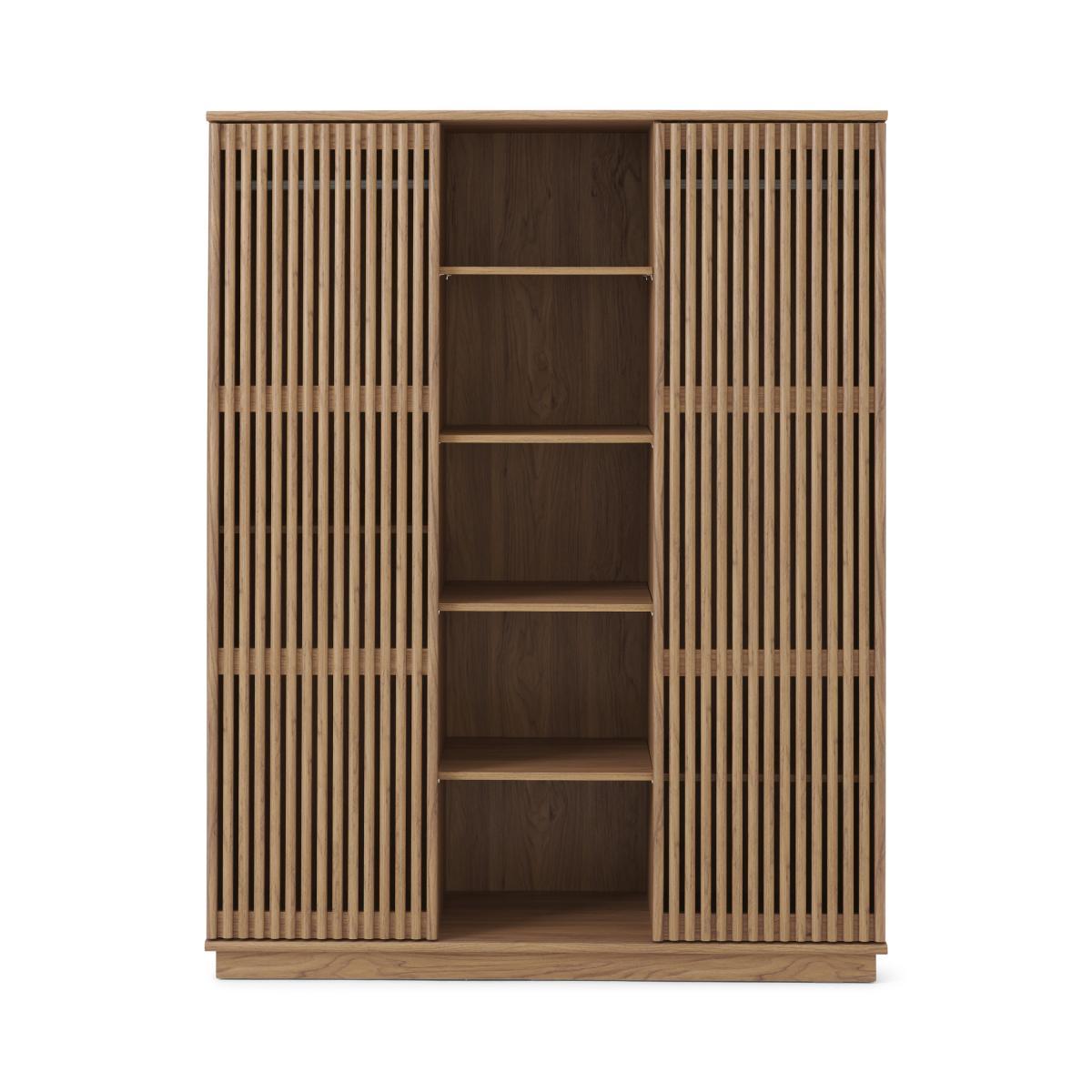 Tulma Triple Sliding Door Wardrobe, Oak Effect – image 2