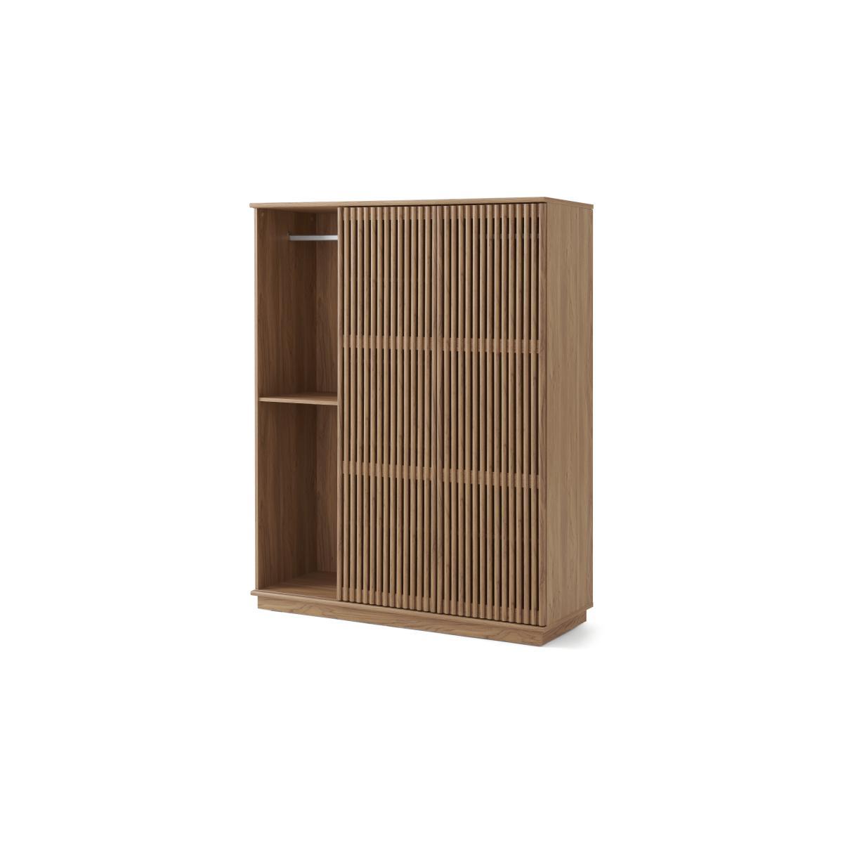 Tulma Triple Sliding Door Wardrobe, Oak Effect – image 10