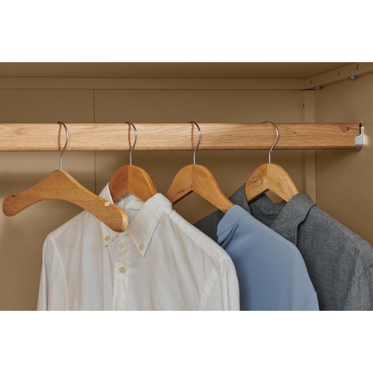Emmi Double Wardrobe, Light Caramel & Rattan – image 6