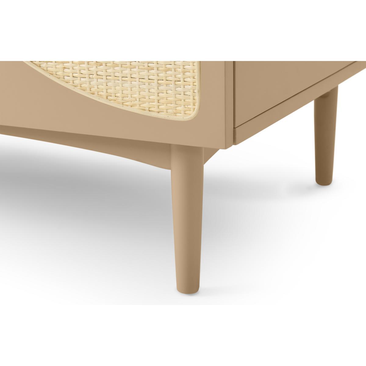Emmi Double Wardrobe, Light Caramel & Rattan – image 9