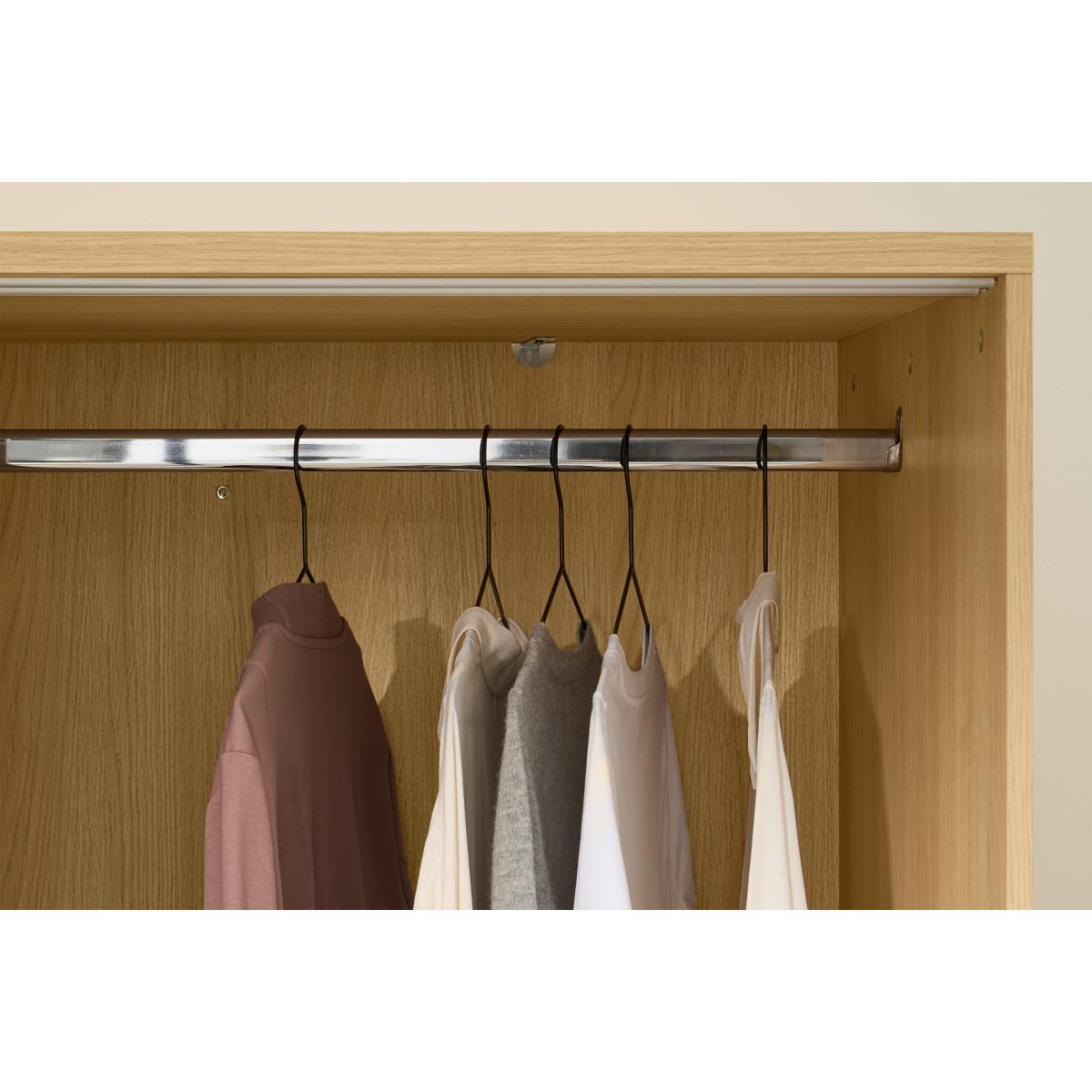 Elona Sliding Wardrobe, Oak Effect & Black – image 6