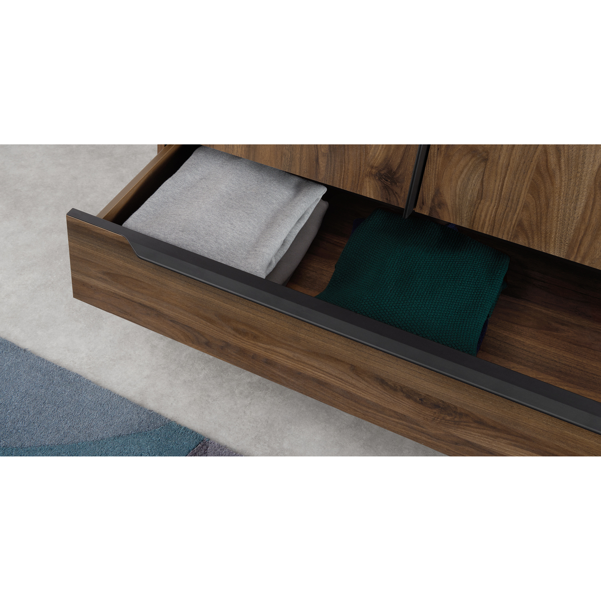 Damien Wardrobe, Walnut & Black – image 4