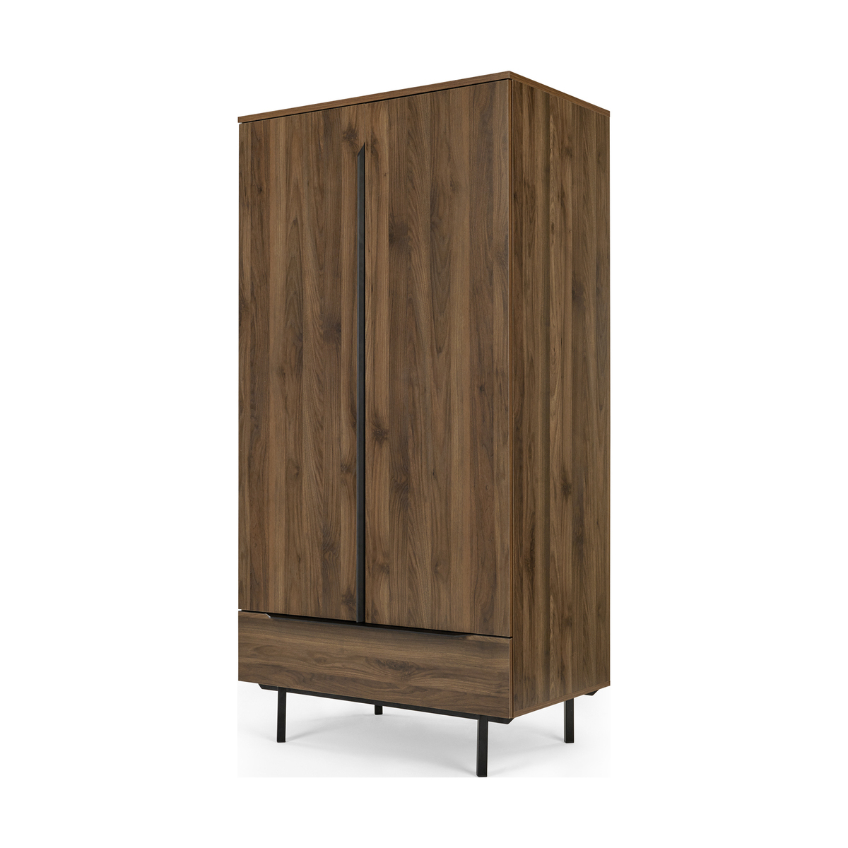 Damien Wardrobe, Walnut & Black – image 2