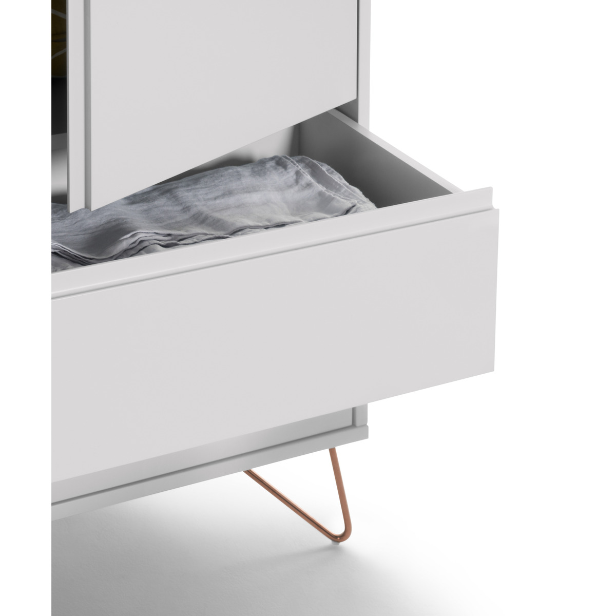 Elona Wardrobe, Grey and Copper – image 5