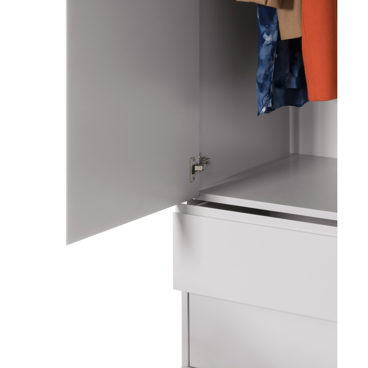 Elona Wardrobe, Grey and Copper – image 6