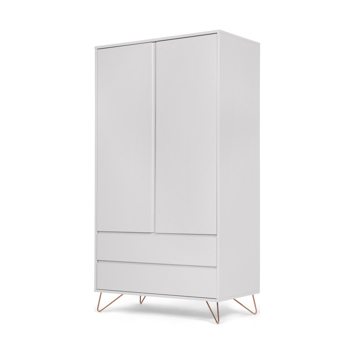 Elona Wardrobe, Grey and Copper – image 2