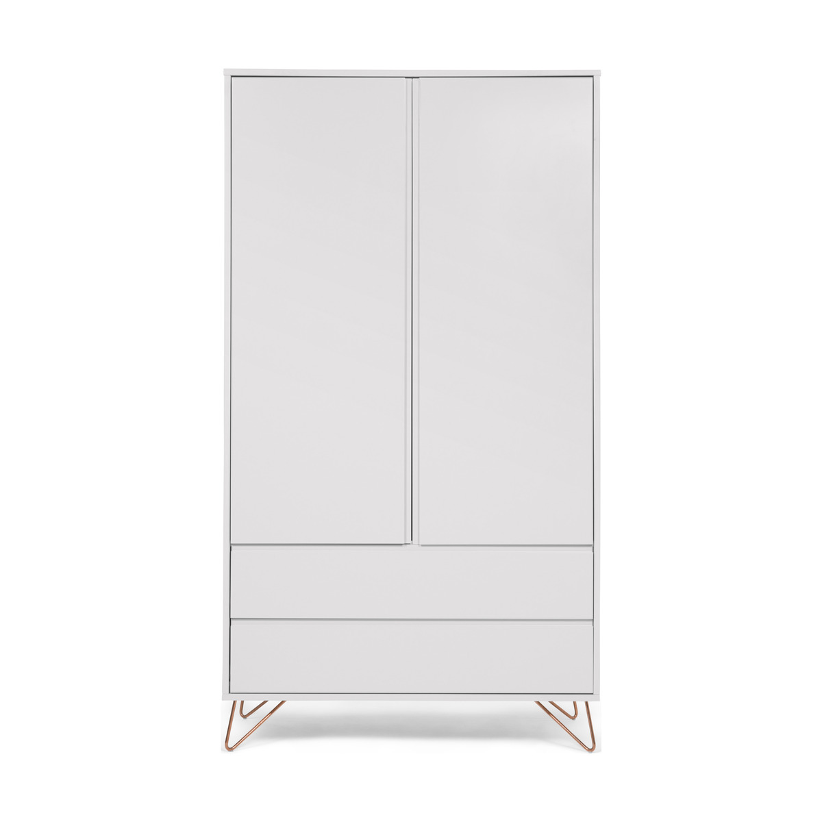 Elona Wardrobe, Grey and Copper – image 1