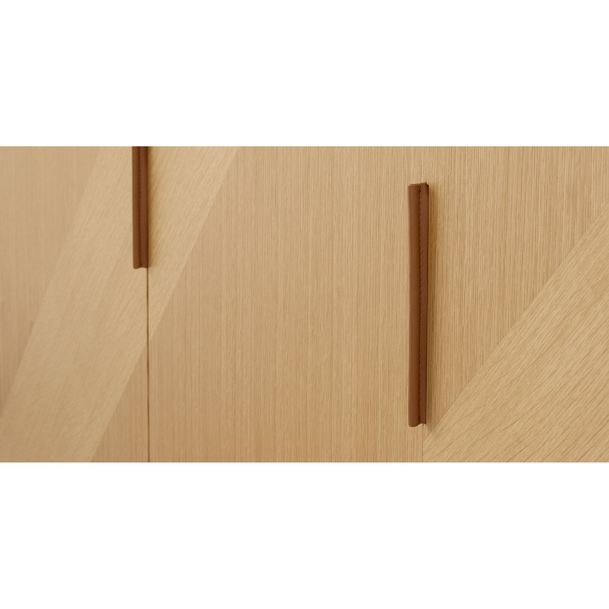 Hazzard Triple Wardrobe, Oak – image 5