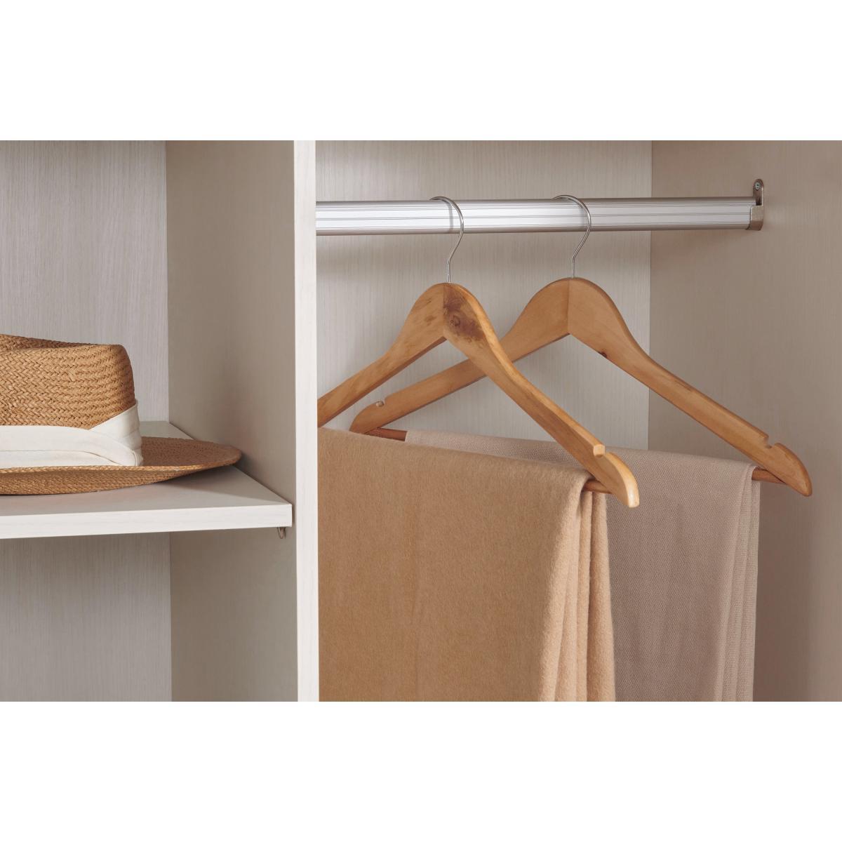Pavia Triple Wardrobe, Natural Rattan & White Oak Effect – image 6