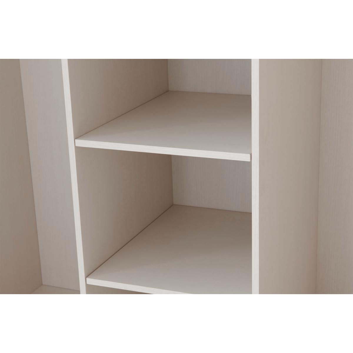 Pavia Triple Wardrobe, Natural Rattan & White Oak Effect – image 8