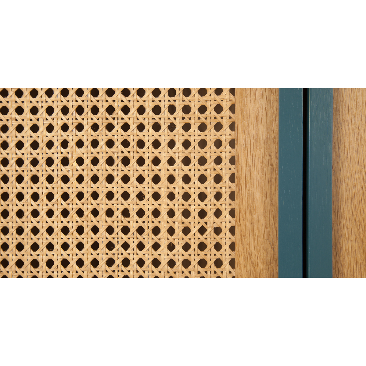 Reema Double Wardrobe, Oak & Teal – image 6