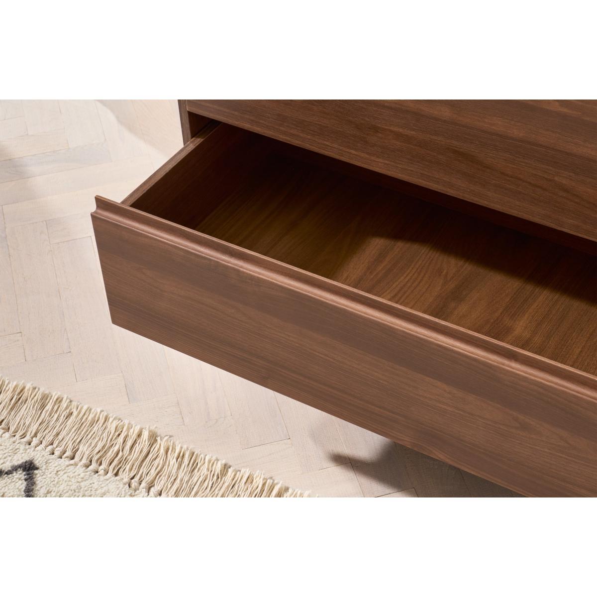 Elona Wardrobe, Walnut Effect & Black – image 6